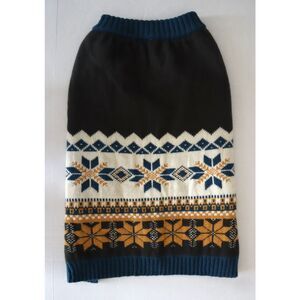 Master Paws 5971622 Sz Large Blue Fairisle Dog/Pet Sweater